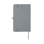 Hardcover notebook with soft-touch cover, A6, ruled pages grey colour