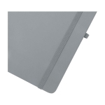 Hardcover notebook with soft-touch cover, A6, ruled pages grey colour