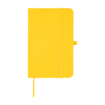 Hardcover notebook with soft-touch cover, A6, ruled pages yellow colour
