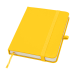 Hardcover notebook with soft-touch cover, A6, ruled pages yellow colour
