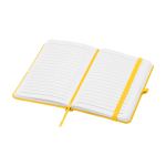 Hardcover notebook with soft-touch cover, A6, ruled pages yellow colour