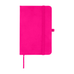 Hardcover notebook with soft-touch cover, A6, ruled pages pink colour