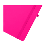 Hardcover notebook with soft-touch cover, A6, ruled pages pink colour