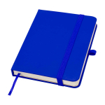 Hardcover notebook with soft-touch cover, A6, ruled pages royal blue colour