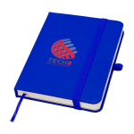 Hardcover notebook with soft-touch cover, A6, ruled pages royal blue colour