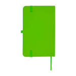 Hardcover notebook with soft-touch cover, A6, ruled pages lime colour