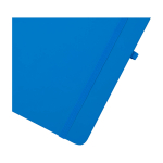 Hardcover notebook with soft-touch cover, A6, ruled pages light blue colour