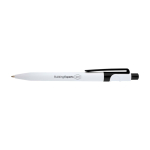 Sophisticated recycled plastic pen, black ink black colour