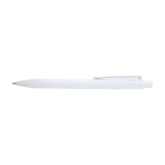 Sophisticated recycled plastic pen, black ink white colour