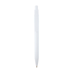 Sophisticated recycled plastic pen, black ink white colour