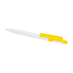 Sophisticated recycled plastic pen, black ink yellow colour