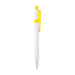Sophisticated recycled plastic pen, black ink yellow colour