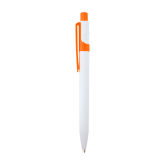 Sophisticated recycled plastic pen, black ink orange colour