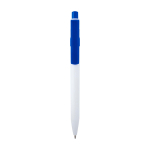 Sophisticated recycled plastic pen, black ink royal blue colour