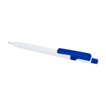 Sophisticated recycled plastic pen, black ink royal blue colour
