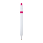 Sophisticated recycled plastic pen, black ink fuchsia colour