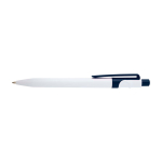 Sophisticated recycled plastic pen, black ink navy-blue colour
