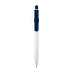Sophisticated recycled plastic pen, black ink navy-blue colour