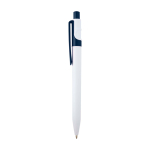 Sophisticated recycled plastic pen, black ink navy-blue colour