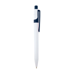 Sophisticated recycled plastic pen, black ink navy-blue colour