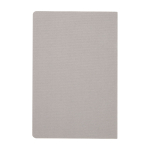 Rounded recycled plastic portfolio, A5, ruled pages grey colour