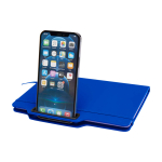 Hardcover notebook with phone slot, A5, ruled pages royal blue colour