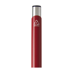 Recycled aluminium pen with lacquered finish, blue ink red colour