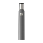 Recycled aluminium pen with lacquered finish, blue ink grey colour