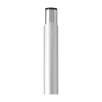 Recycled aluminium pen with lacquered finish, blue ink silver colour