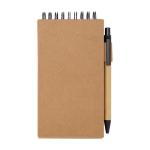 Sticky notes pad in yellow and multicolour with pen natural colour