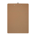 Medium-density fibre clipboard with holding clip natural colour
