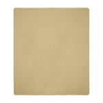Checkered fleece blanket with carry bag, 200 g/m2 beige colour