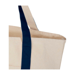 Multi-purpose recycled cotton bag with double handles, 320 g/m2 navy-blue colour