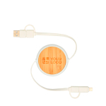 Retractable 5-in-1 fast charging cable with data sync