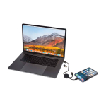 Fast charging cable with recycled plastic and 5-in-1 sync black colour