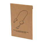 Fast charging cable with recycled plastic and 5-in-1 sync white colour