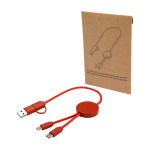 Fast charging cable with recycled plastic and 5-in-1 sync