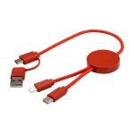 Fast charging cable with recycled plastic and 5-in-1 sync