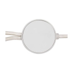 Recycled plastic data sync cable, 27W, 5-in-1 white colour