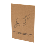 Recycled plastic fast charging and data sync cable, 5-in-1 white colour