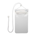 Large waterproof plastic phone pouch with cord transparent colour