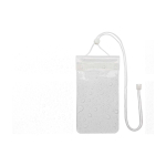 Large waterproof plastic phone pouch with cord transparent colour