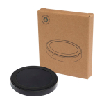 Wireless charging base with 2-in-1 cable, recycled plastic, 15W black colour