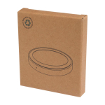 Wireless charging base with 2-in-1 cable, recycled plastic, 15W black colour