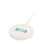 Wireless charging base with 2-in-1 cable, recycled plastic, 15W