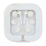 Type-C wired earphones with high-quality sound and microphone white colour