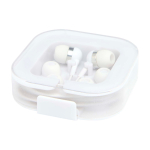 Type-C wired earphones with high-quality sound and microphone white colour