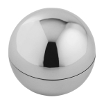 Vanilla lip balm with glossy outer case, SPF 15 silver colour