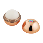 Vanilla lip balm with glossy outer case, SPF 15 champagne colour