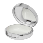 Vanilla-scented lip balm with interior mirror, SPF 15 silver colour